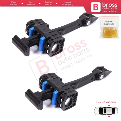 2 Pieces Front Door Stop Check Assy Limiter Strap for Audi A5 S5 B8 Coupe Convertible 8T3 8F7 2007-2017 8T0837203A