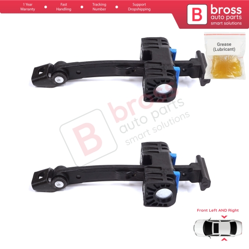 2 Pieces Front Door Stop Check Assy Limiter Strap for Audi A5 S5 B8 Coupe Convertible 8T3 8F7 2007-2017 8T0837203A