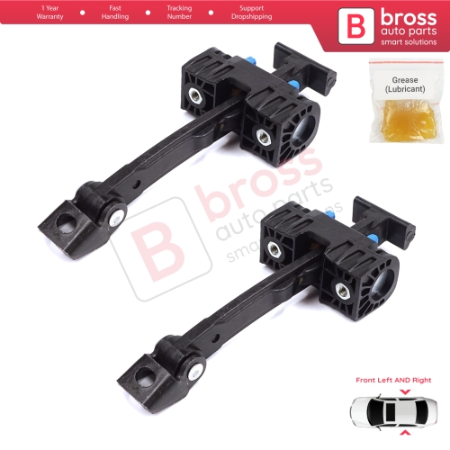 2 Pieces Front Door Stop Check Assy Limiter Strap for Audi A5 S5 B8 Coupe Convertible 8T3 8F7 2007-2017 8T0837203A