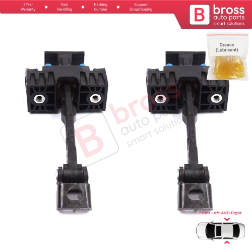 2 Pieces Front Door Stop Check Assy Limiter Strap for Audi A5 S5 B8 Coupe Convertible 8T3 8F7 2007-2017 8T0837203A