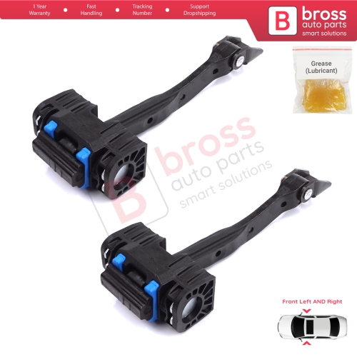 2 Pieces Front Door Stop Check Assy Limiter Strap for Audi A6 S6 RS6 C7 4G 2010-2018 4G0837249C