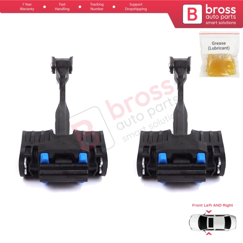 2 Pieces Front Door Stop Check Assy Limiter Strap for Audi A6 S6 RS6 C7 4G 2010-2018 4G0837249C