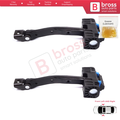 2 Pieces Front Door Stop Check Assy Limiter Strap for Audi A6 S6 RS6 C7 4G 2010-2018 4G0837249C