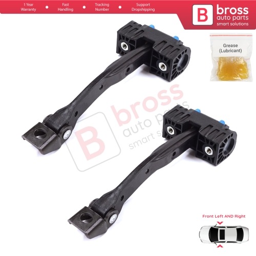 2 Pieces Front Door Stop Check Assy Limiter Strap for Audi A6 S6 RS6 C7 4G 2010-2018 4G0837249C