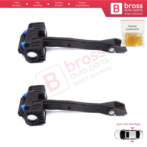2 Pieces Rear Door Stop Check Assy Limiter Strap for Audi A6 S6 RS6 C7 4G 2010-2018 4G0839249B