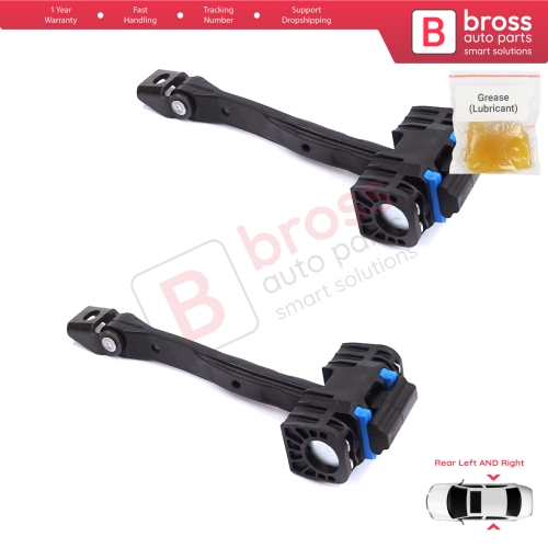 2 Pieces Rear Door Stop Check Assy Limiter Strap for Audi A6 S6 RS6 C7 4G 2010-2018 4G0839249B