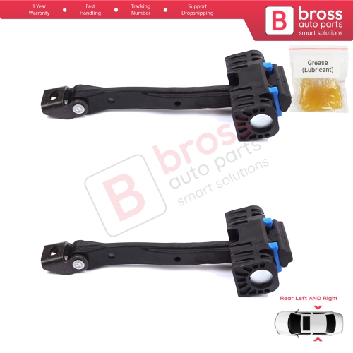 2 Pieces Rear Door Stop Check Assy Limiter Strap for Audi A6 S6 RS6 C7 4G 2010-2018 4G0839249B