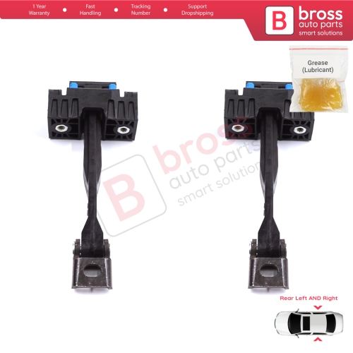 2 Pieces Rear Door Stop Check Assy Limiter Strap for Audi A6 S6 RS6 C7 4G 2010-2018 4G0839249B