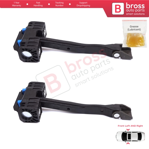 2 Pieces Front Door Stop Check Assy Limiter Strap for Audi Q2 SQ2 GAB GAG 2016-On 81A837249