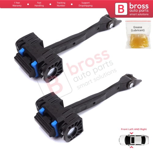 2 Pieces Front Door Stop Check Assy Limiter Strap for Audi Q2 SQ2 GAB GAG 2016-On 81A837249