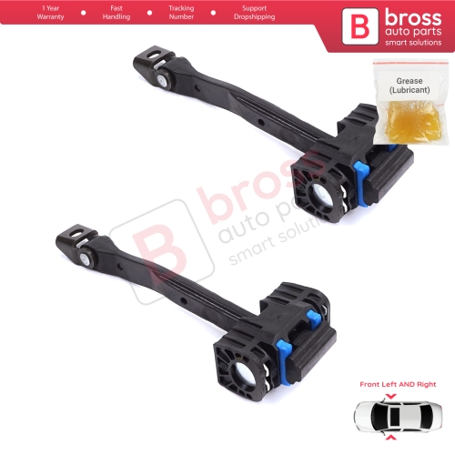 2 Pieces Front Door Stop Check Assy Limiter Strap for Audi Q2 SQ2 GAB GAG 2016-On 81A837249