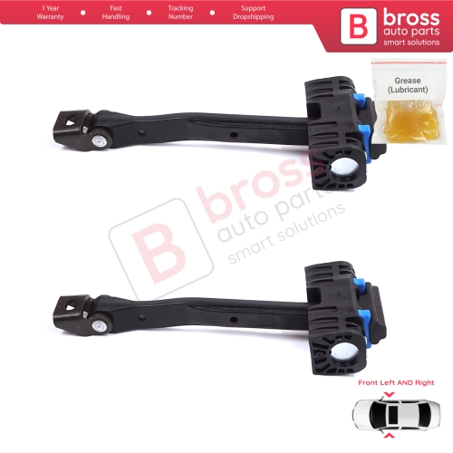 2 Pieces Front Door Stop Check Assy Limiter Strap for Audi Q2 SQ2 GAB GAG 2016-On 81A837249