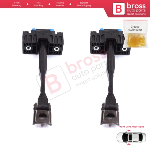 2 Pieces Front Door Stop Check Assy Limiter Strap for Audi Q2 SQ2 GAB GAG 2016-On 81A837249