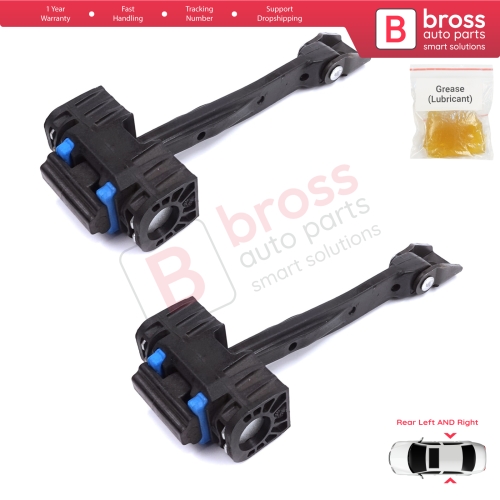 2 Pieces Rear Door Stop Check Assy Limiter Strap for Audi Q2 SQ2 GAB GAG 2016-On 81A839249