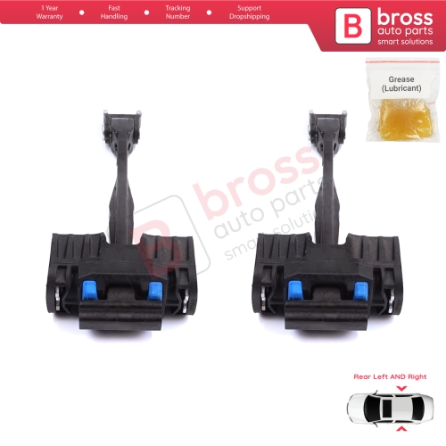 2 Pieces Rear Door Stop Check Assy Limiter Strap for Audi Q2 SQ2 GAB GAG 2016-On 81A839249