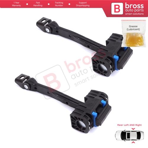 2 Pieces Rear Door Stop Check Assy Limiter Strap for Audi Q2 SQ2 GAB GAG 2016-On 81A839249