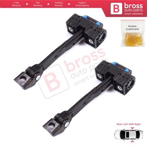 2 Pieces Rear Door Stop Check Assy Limiter Strap for Audi Q2 SQ2 GAB GAG 2016-On 81A839249
