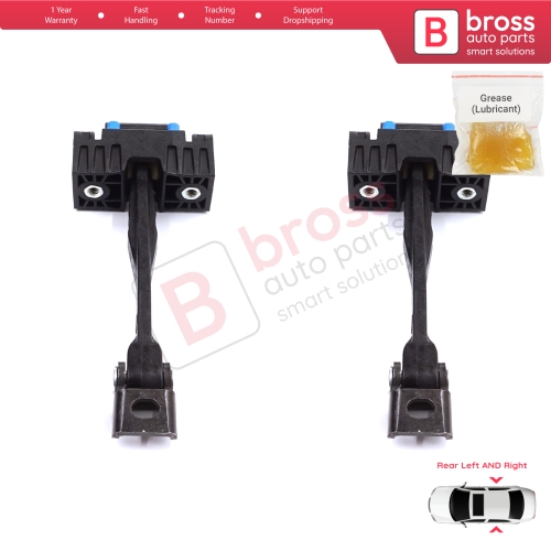 2 Pieces Rear Door Stop Check Assy Limiter Strap for Audi Q2 SQ2 GAB GAG 2016-On 81A839249