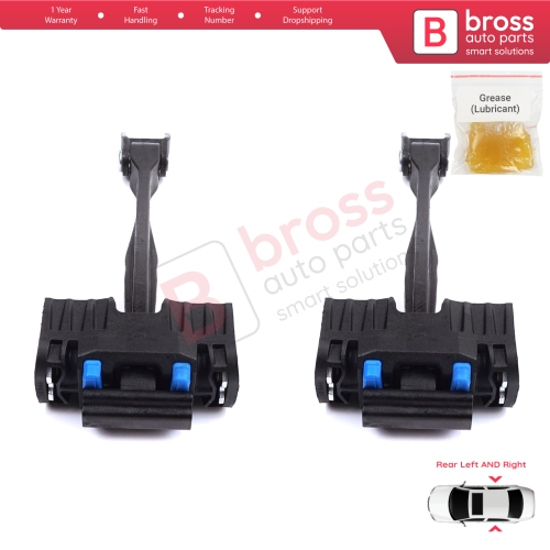 2 Pieces Rear Door Stop Check Assy Limiter Strap for Audi Q3 RS MK1 8U 8UB 8UG 2011-2018 8U0839249D