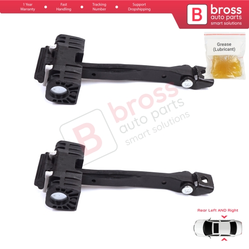 2 Pieces Rear Door Stop Check Assy Limiter Strap for Audi A5 S5 RS5 MK2 II B9 F5 2016-2024 8W8839249