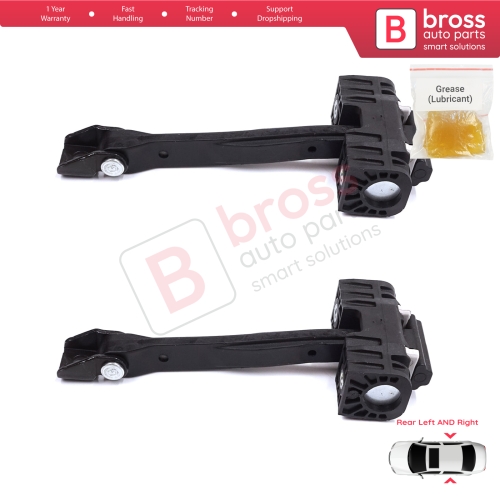 2 Pieces Rear Door Stop Check Assy Limiter Strap for Audi A5 S5 RS5 MK2 II B9 F5 2016-2024 8W8839249