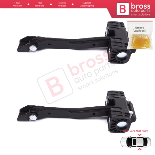 2 Pieces Rear Door Stop Check Assy Limiter Strap for Audi Q5 SQ5 MK2 II FY 80A 2016-2025 80A839249