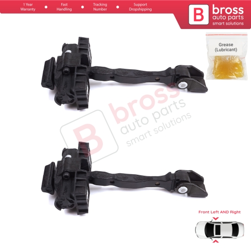 2 Pieces Front Door Stop Check Assy Limiter Strap for Seat Toledo MK4 KG Skoda Rapid 2012-2019 5JA837249E