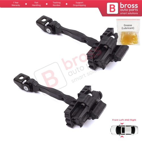 2 Pieces Front Door Stop Check Assy Limiter Strap for Seat Toledo MK4 KG Skoda Rapid 2012-2019 5JA837249E