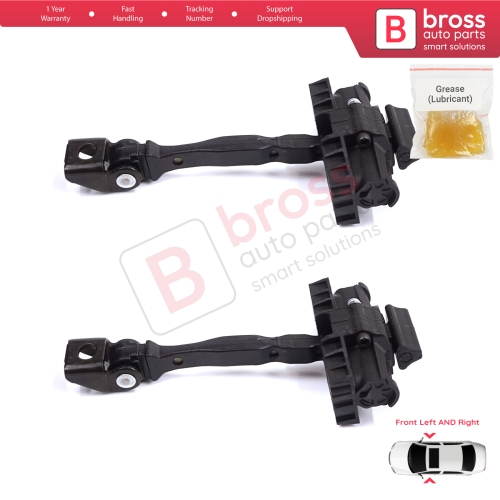 2 Pieces Front Door Stop Check Assy Limiter Strap for Seat Toledo MK4 KG Skoda Rapid 2012-2019 5JA837249E