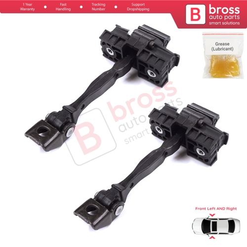 2 Pieces Front Door Stop Check Assy Limiter Strap for Seat Toledo MK4 KG Skoda Rapid 2012-2019 5JA837249E