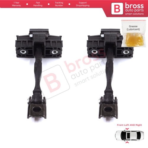 2 Pieces Front Door Stop Check Assy Limiter Strap for Seat Toledo MK4 KG Skoda Rapid 2012-2019 5JA837249E