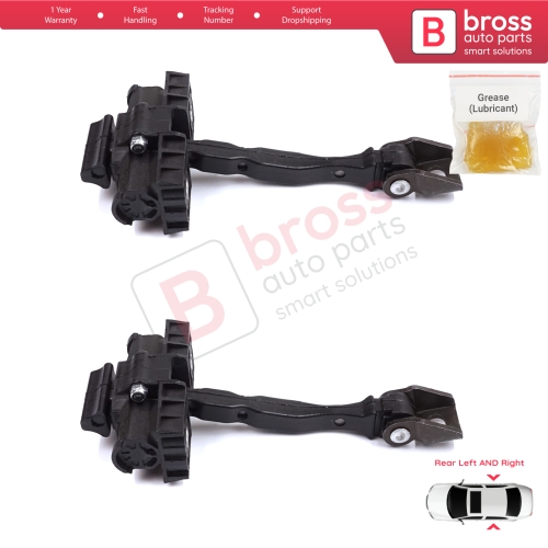 2 Pieces Rear Door Stop Check Assy Limiter Strap for Seat Toledo MK4 KG Skoda Rapid 2012-2019 5JA839249E