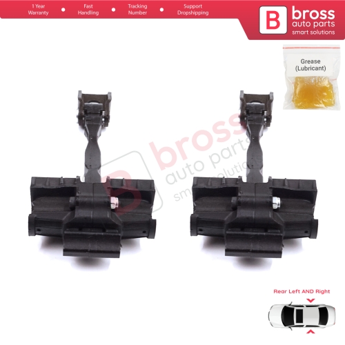 2 Pieces Rear Door Stop Check Assy Limiter Strap for Seat Toledo MK4 KG Skoda Rapid 2012-2019 5JA839249E
