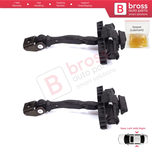 2 Pieces Rear Door Stop Check Assy Limiter Strap for Seat Toledo MK4 KG Skoda Rapid 2012-2019 5JA839249E