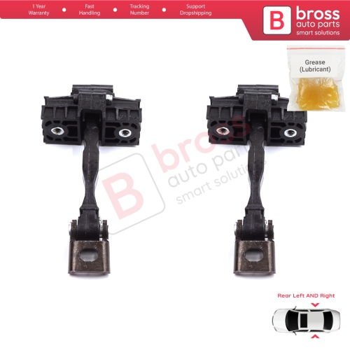 2 Pieces Rear Door Stop Check Assy Limiter Strap for Seat Toledo MK4 KG Skoda Rapid 2012-2019 5JA839249E