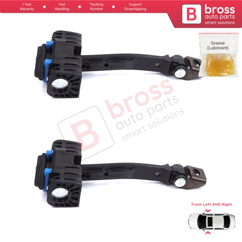 2 Pieces Front Door Stop Check Assy Limiter Strap for Seat Ibiza MK4 IV 6J 6P ST 2008-2017 6J0837249D
