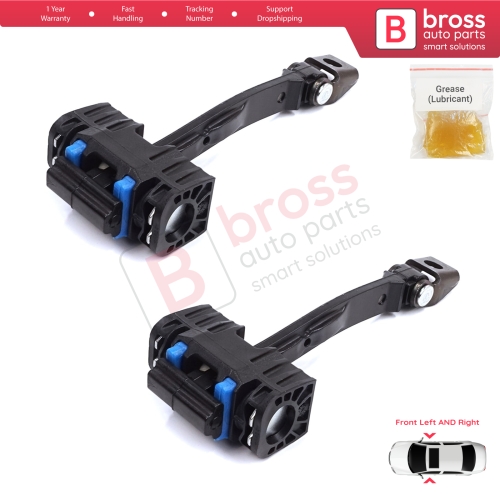 2 Pieces Front Door Stop Check Assy Limiter Strap for Seat Ibiza MK4 IV 6J 6P ST 2008-2017 6J0837249D