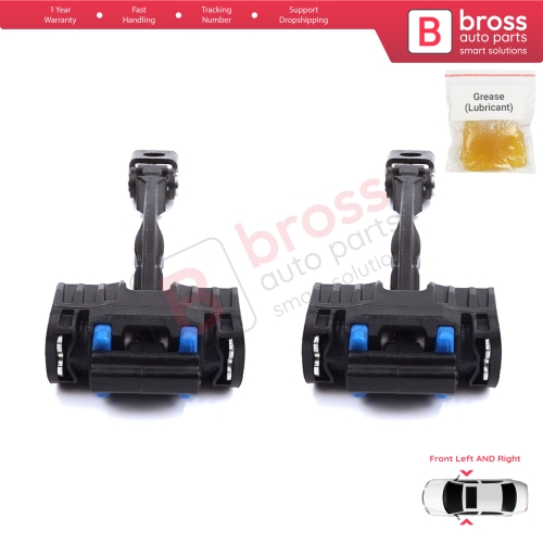 2 Pieces Front Door Stop Check Assy Limiter Strap for Seat Ibiza MK4 IV 6J 6P ST 2008-2017 6J0837249D