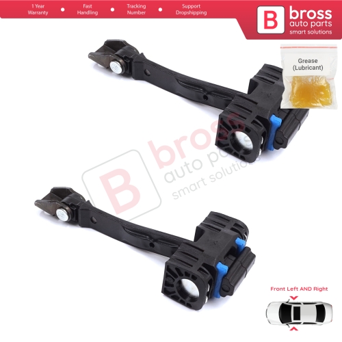 2 Pieces Front Door Stop Check Assy Limiter Strap for Seat Ibiza MK4 IV 6J 6P ST 2008-2017 6J0837249D
