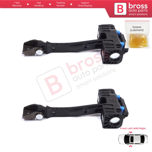 2 Pieces Front Door Stop Check Assy Limiter Strap for Seat Ibiza MK4 IV 6J 6P ST 2008-2017 6J0837249D