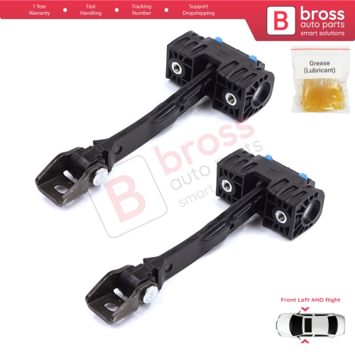 2 Pieces Front Door Stop Check Assy Limiter Strap for Seat Ibiza MK4 IV 6J 6P ST 2008-2017 6J0837249D