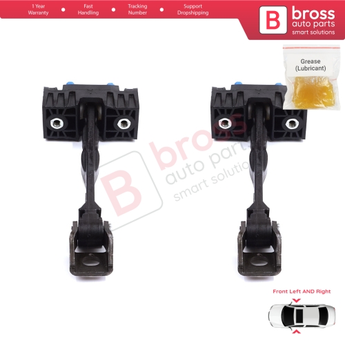 2 Pieces Front Door Stop Check Assy Limiter Strap for Seat Ibiza MK4 IV 6J 6P ST 2008-2017 6J0837249D