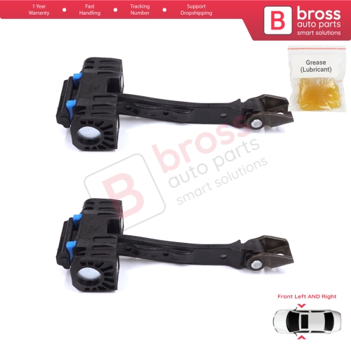 2 Pieces Front Door Stop Check Assy Limiter Strap for Seat Ibiza MK4 IV SC 6J1 6P5 2008-2018 Coupe Sportcoupe 6J3837249D