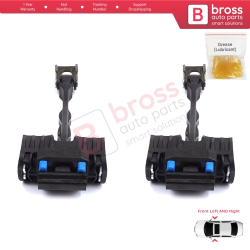 2 Pieces Front Door Stop Check Assy Limiter Strap for Seat Ibiza MK4 IV SC 6J1 6P5 2008-2018 Coupe Sportcoupe 6J3837249D