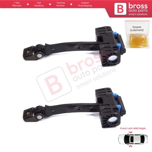 2 Pieces Front Door Stop Check Assy Limiter Strap for Seat Ibiza MK4 IV SC 6J1 6P5 2008-2018 Coupe Sportcoupe 6J3837249D
