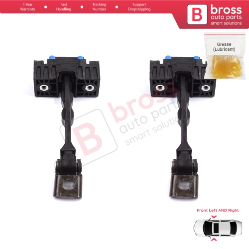 2 Pieces Front Door Stop Check Assy Limiter Strap for Seat Ibiza MK4 IV SC 6J1 6P5 2008-2018 Coupe Sportcoupe 6J3837249D