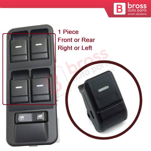 Window Switch Button Cover Cap YUD501570PVJ for Land Rover Range Rover Sport MK1 L320 2005-2009 Pre Facelift