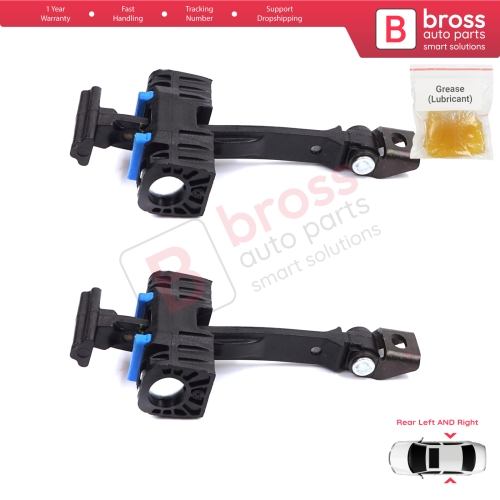 2 Pieces Rear Door Stop Check Assy Limiter Strap for Seat Ibiza MK4 IV 6J 6P ST 2008-2017 6J4839249B