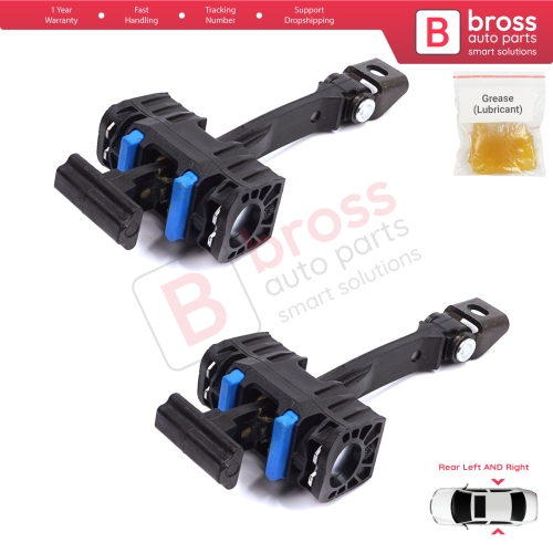 2 Pieces Rear Door Stop Check Assy Limiter Strap for Seat Ibiza MK4 IV 6J 6P ST 2008-2017 6J4839249B