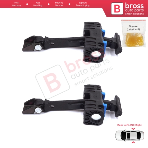 2 Pieces Rear Door Stop Check Assy Limiter Strap for Seat Ibiza MK4 IV 6J 6P ST 2008-2017 6J4839249B